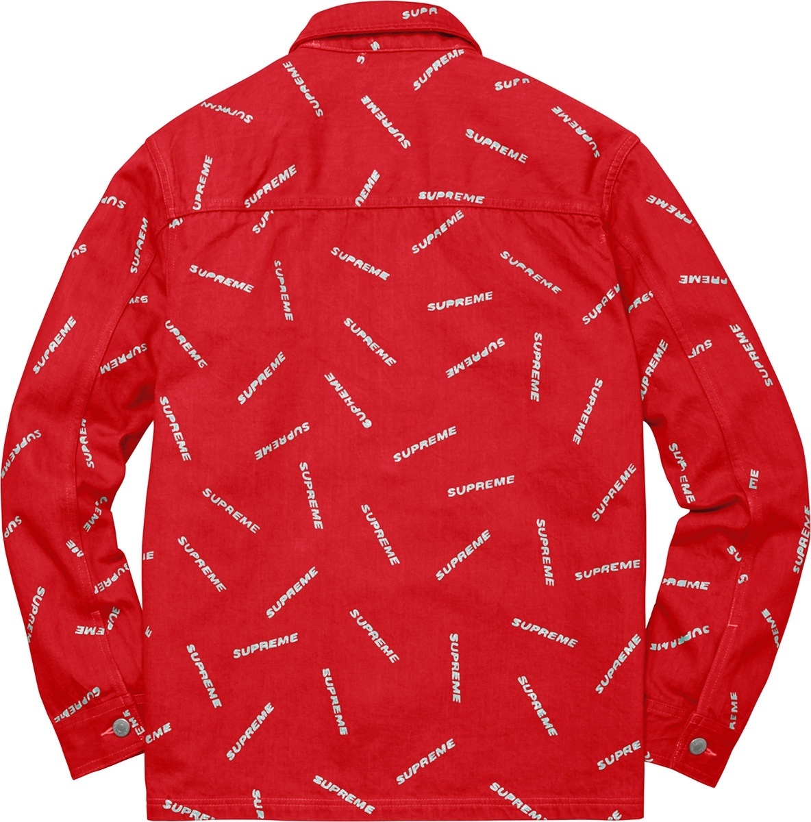 Denim Logo Chore Coat view 3